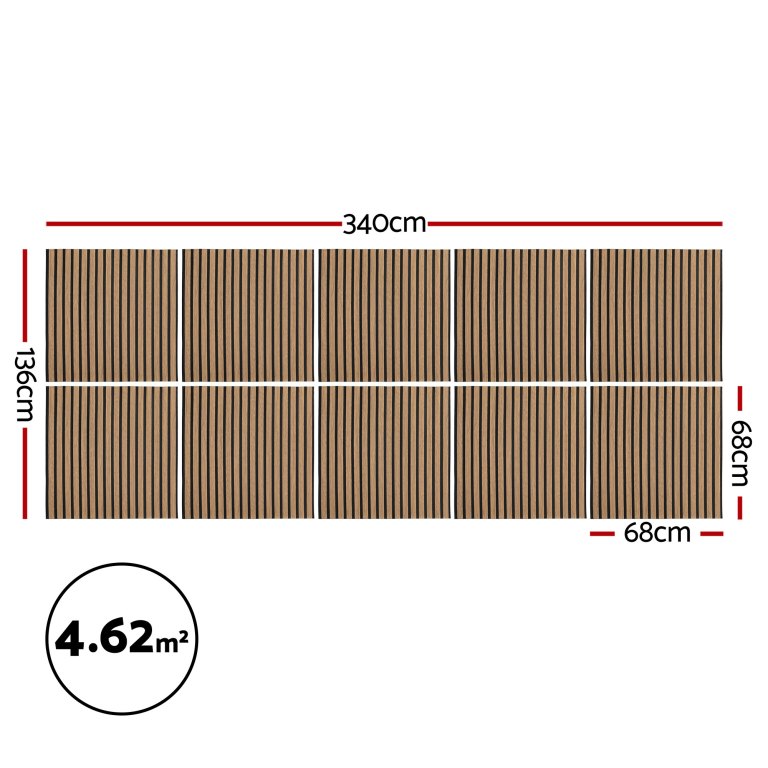 artiss 10pcs peel and stick wall panels tiles 68x68cm self adhesive for home office studio brown artiss 10pcs peel and stick wall panels tiles 68x68cm self adhesive for home office studio brown
