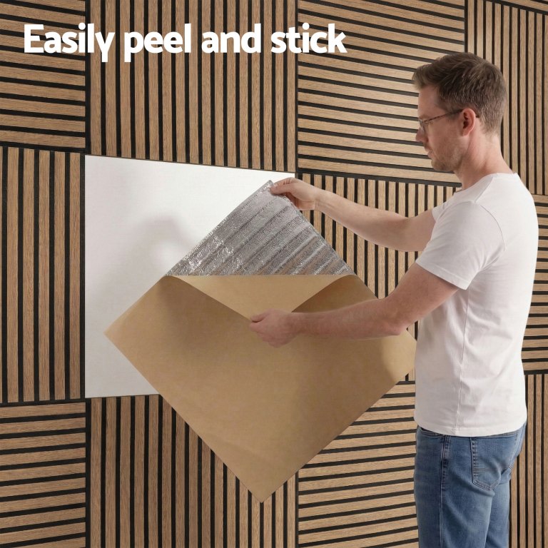 artiss 10pcs peel and stick wall panels tiles 68x68cm self adhesive for home office studio brown artiss 10pcs peel and stick wall panels tiles 68x68cm self adhesive for home office studio brown
