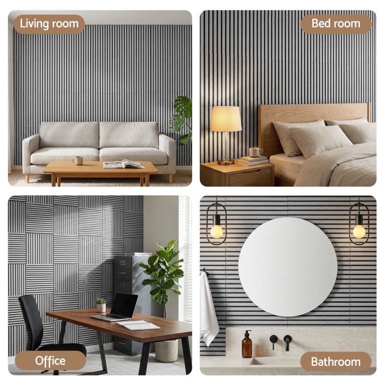 artiss 10pcs peel and stick wall panels tiles 68x68cm self adhesive for home office studio grey