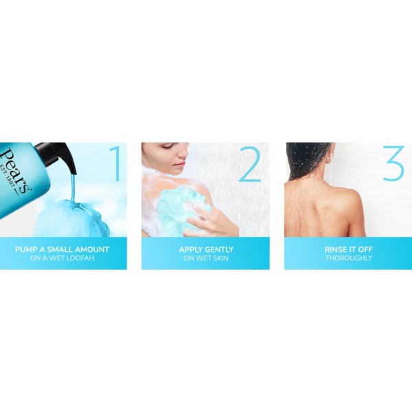 pears body wash for glowing skin with mint extract 500ml x3 pears body wash for glowing skin with mint extract 500ml x3
