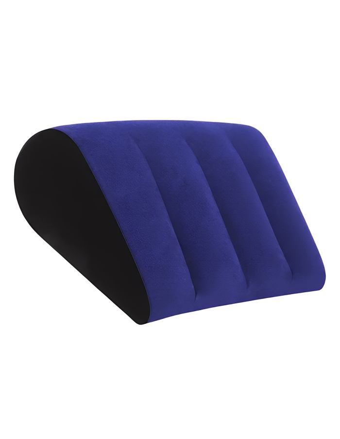 000 b3e60cac fd84 4c00 9f40 1210f7eddad3.jpg Blue contoured lumbar support wedge cushion