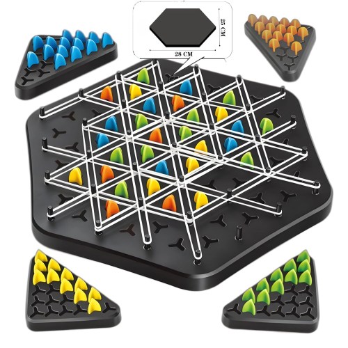 Triangle Chess Splendor Duel Board Game Strategy Game for Kids and Adults Fun Family Game Logic Chess Track Tables Game Toys