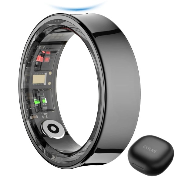 2024 colmi r09 smart ring men women with charging case, body temperature health and sleep monitor for xiaomi samsung phone 2024 COLMI R09 Smart Ring Men Women with Charging Case, Body Temperature Health and Sleep Monitor For Xiaomi Samsung Phone