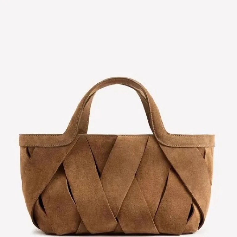 Luxury Faux Suede weave Solid Shoulder Bags High Quality Simple Versatile Fashion New Style Handbags for Women 2025 Hot