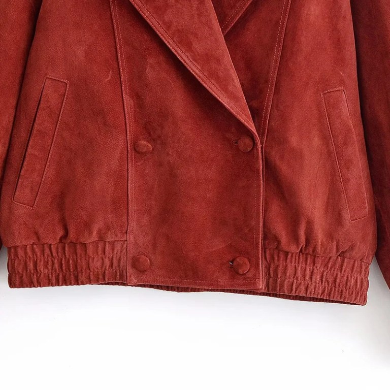 Leather Jackets Women's Coat Solid Long Sleeve Tops Streetwear Fashion 2025 With Button Outwear Casual Loose Woman Jackets Coat 3