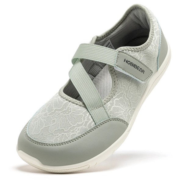 hobibear wide width mary jane flats women barefoot ballet shoes adjustable hook loop lightweight zero drop shoes HOBIBEAR Wide Width Mary Jane Flats Women Barefoot Ballet Shoes Adjustable Hook Loop Lightweight Zero Drop Shoes