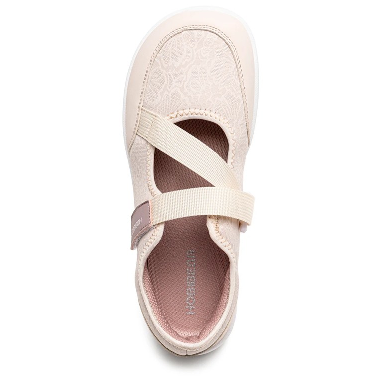 HOBIBEAR Wide Width Mary Jane Flats Women Barefoot Ballet Shoes Adjustable Hook Loop Lightweight Zero Drop Shoes 2