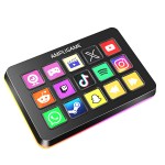 FIFINE D6 15-Key Programmable Macro Board for Streaming, Gaming & Editing, Customizable Shortcut Keyboard for OBS/Twitch/YouTube