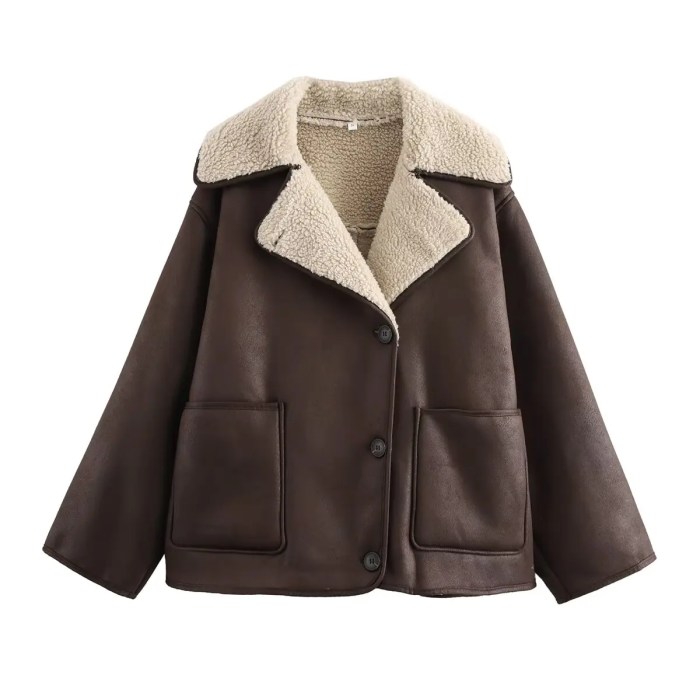 winter women's black faux leather jacket warm streetwear outwear solid elegant warmth 2026 pu coat for ladies jackets coat tops Winter Women's Black Faux Leather Jacket Warm Streetwear Outwear Solid Elegant Warmth 2026 PU Coat for Ladies Jackets Coat Tops