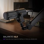 FIFINE USB/XLR Vocal Dynamic Podcast Microphone for Streaming, Recording, Broadcast,Studio Mic for PC with Mute Button-TANK6 4