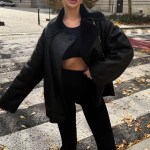 Winter Women's Black Faux Leather Jacket Warm Streetwear Outwear Solid Elegant Warmth 2026 PU Coat for Ladies Jackets Coat Tops 2
