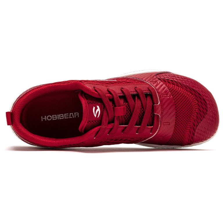 HOBIBEAR Unisex Wide Width Barefoot Mesh Shoes Zero Drop Lace-Up Sneakers Hiking Trail Running Shoes for Women Men 6