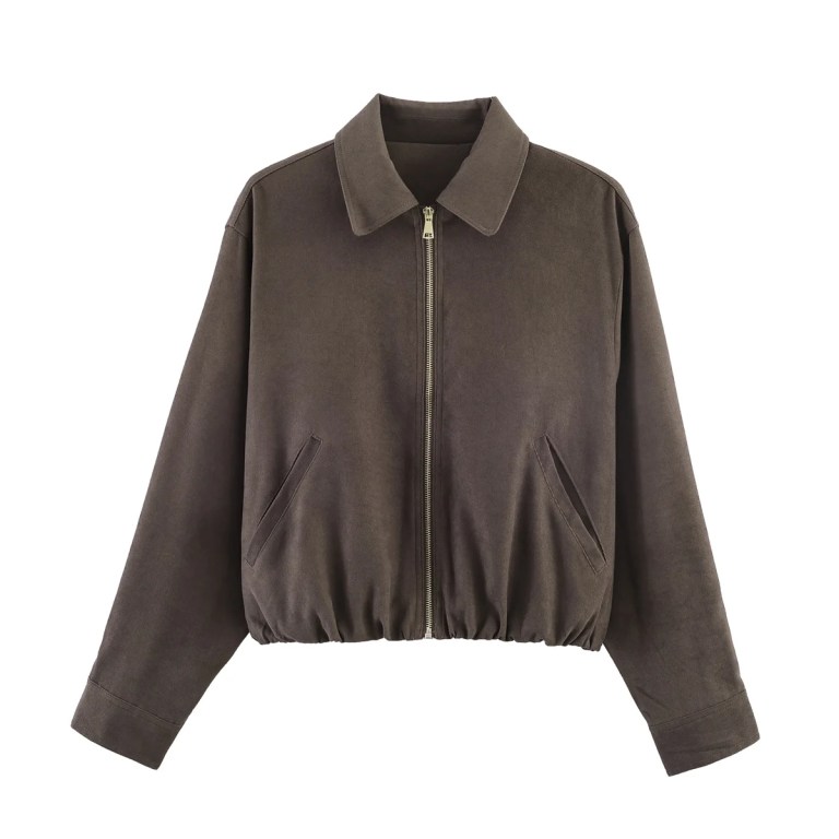women\'s jackets solid coat woman bombers jackets 2026 long sleeve outwear with zipper jackets coat with pockets woman jacket top Women\\\'s Jackets Solid Coat Woman Bombers Jackets 2026 Long Sleeve Outwear With Zipper Jackets Coat With Pockets Woman Jacket Top 3