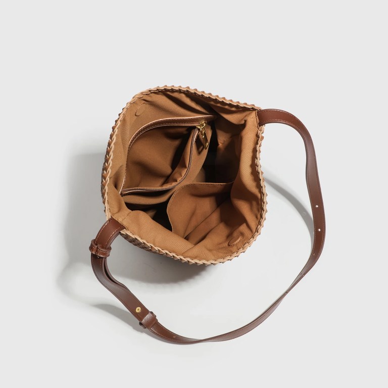 Handmade Weave Bucket Bags For Women Luxury Designer Handbags And Purses 2025 New In Vintage Casual Vacation Shoulder Crossbody 5