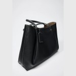 clip tote bag, fashionable top handle tote bag, solid color simple shoulder bag, luxury design handbags for women CLIP TOTE BAG, Fashionable Top Handle Tote Bag, Solid Color Simple Shoulder Bag, Luxury Design Handbags for Women 6