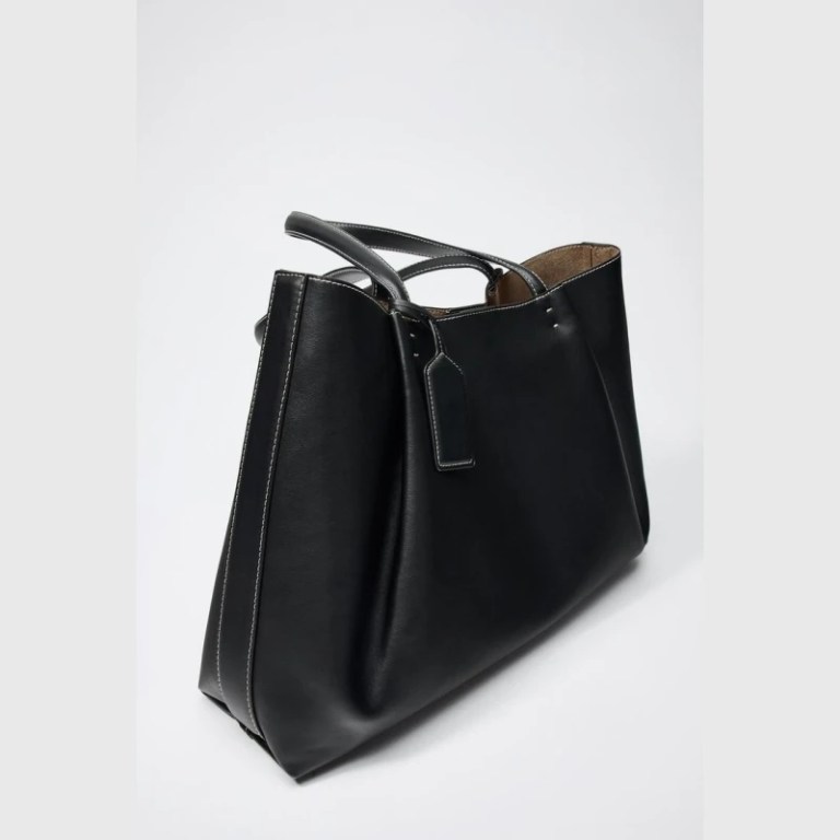 clip tote bag, fashionable top handle tote bag, solid color simple shoulder bag, luxury design handbags for women CLIP TOTE BAG, Fashionable Top Handle Tote Bag, Solid Color Simple Shoulder Bag, Luxury Design Handbags for Women 6