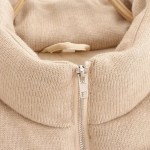 Women's Vest Parkas Jackets Coat Khaki Outwear Streetwear Fashion Elegant Sleeveless Tops Solid With Zipper Waistcoat Woman Coat 2