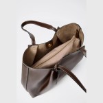 clip tote bag, fashionable top handle tote bag, solid color simple shoulder bag, luxury design handbags for women CLIP TOTE BAG, Fashionable Top Handle Tote Bag, Solid Color Simple Shoulder Bag, Luxury Design Handbags for Women 3