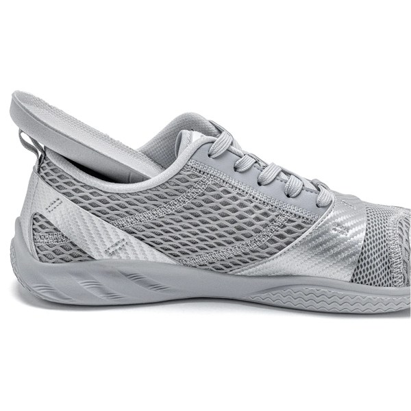 HOBIBEAR Unisex Wide Width Barefoot Mesh Shoes Zero Drop Lace-Up Sneakers Hiking Trail Running Shoes for Women Men 4