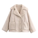 Winter Women's Black Faux Leather Jacket Warm Streetwear Outwear Solid Elegant Warmth 2026 PU Coat for Ladies Jackets Coat Tops 5