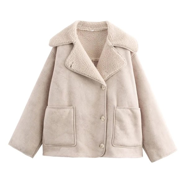 Winter Women's Black Faux Leather Jacket Warm Streetwear Outwear Solid Elegant Warmth 2026 PU Coat for Ladies Jackets Coat Tops 5