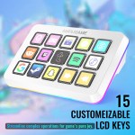 FIFINE D6 15-Key Programmable Macro Board for Streaming, Gaming & Editing, Customizable Shortcut Keyboard for OBS/Twitch/YouTube 1