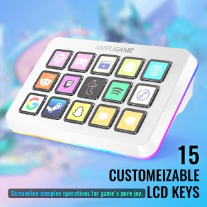 fifine d6 15 key programmable macro board for streaming, gaming & editing, customizable shortcut keyboard for obs/twitch/youtube FIFINE D6 15-Key Programmable Macro Board for Streaming, Gaming & Editing, Customizable Shortcut Keyboard for OBS/Twitch/YouTube 1