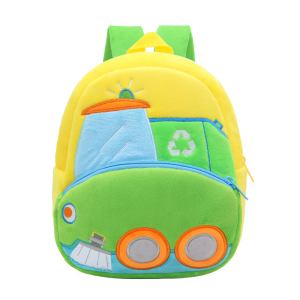 Plush recycling truck shaped children's backpack