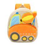 Plush cement mixer truck kids backpack