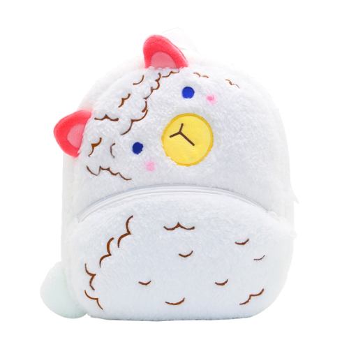 1 eac4e5ee b9b6 497a 8f77 9fde8d9bc7c9.jpg Cute white alpaca plush backpack with pink ears