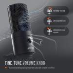 FIFINE USB Condenser Microphone for MAC OS/Windows,Metal Cardioid Laptop Mic for Recording,Voice Overs,Streaming,Meeting-K669B 4