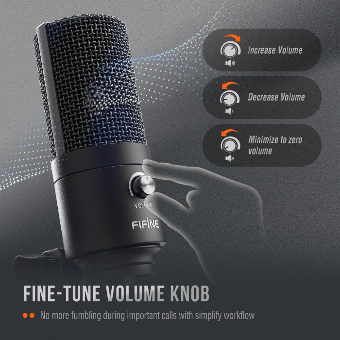 fifine usb condenser microphone for mac os/windows,metal cardioid laptop mic for recording,voice overs,streaming,meeting k669b FIFINE USB Condenser Microphone for MAC OS/Windows,Metal Cardioid Laptop Mic for Recording,Voice Overs,Streaming,Meeting-K669B 4