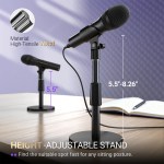 FIFINE USB/XLR Dynamic Microphone for Recording,Studio Handheld Mic with Desktop Stand for Vocal/Streaming/dubbing/Meeting-TANK2 4
