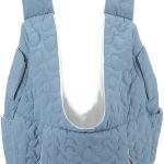 41je6bydbsl. ac 2.jpg Light blue quilted baby carrier with shoulder straps