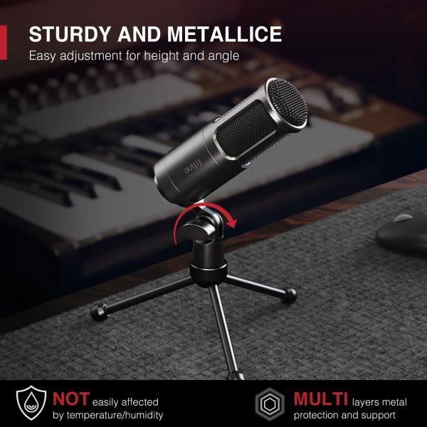 FIFINE K669D Professional XLR Microphone with Metal Body, Studio Mic for Recording/Podcast/Voice Over/ASMR & Streaming 6