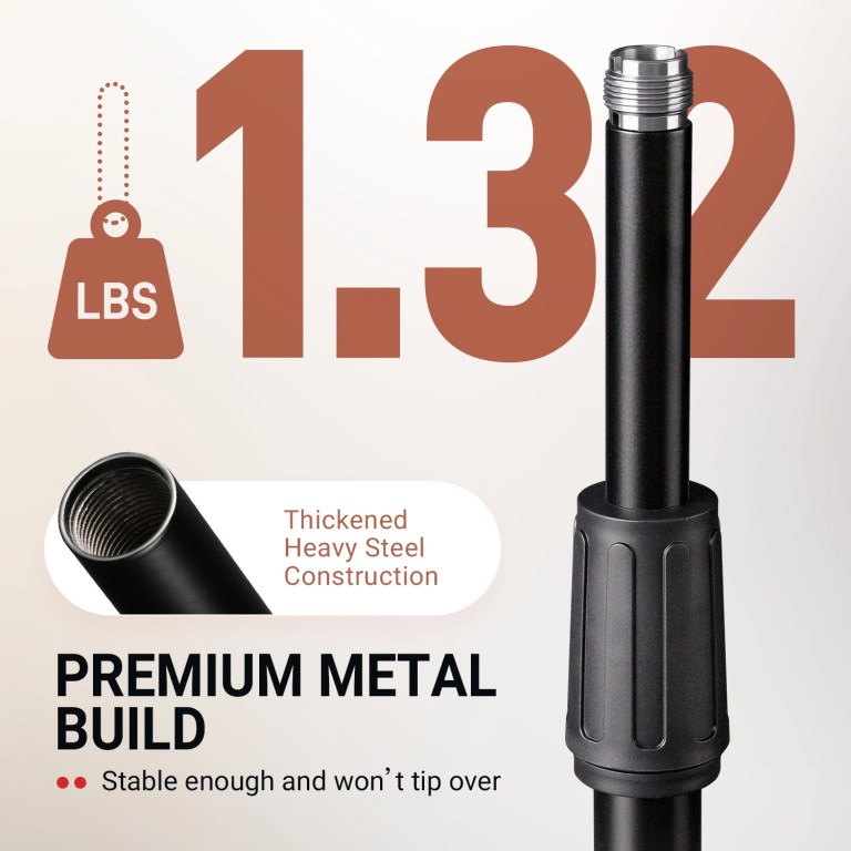 fifine bs1 heavy duty metal microphone stand, adjustable table mic stand with 5/8 FIFINE BS1 Heavy Duty Metal Microphone Stand, Adjustable Table Mic Stand with 5/8 3