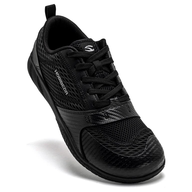 HOBIBEAR Unisex Wide Width Barefoot Mesh Shoes Zero Drop Lace-Up Sneakers Hiking Trail Running Shoes for Women Men 3