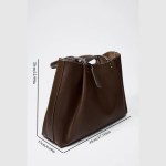 clip tote bag, fashionable top handle tote bag, solid color simple shoulder bag, luxury design handbags for women CLIP TOTE BAG, Fashionable Top Handle Tote Bag, Solid Color Simple Shoulder Bag, Luxury Design Handbags for Women 2