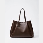 clip tote bag, fashionable top handle tote bag, solid color simple shoulder bag, luxury design handbags for women CLIP TOTE BAG, Fashionable Top Handle Tote Bag, Solid Color Simple Shoulder Bag, Luxury Design Handbags for Women