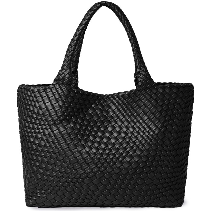 woven tote bag womens purse vegan leather shoulder handbags fashion summer beach tote bags large travel totes Woven Tote Bag Womens Purse Vegan Leather Shoulder Handbags - Fashion Summer Beach Tote Bags - Large Travel Totes