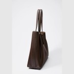 clip tote bag, fashionable top handle tote bag, solid color simple shoulder bag, luxury design handbags for women CLIP TOTE BAG, Fashionable Top Handle Tote Bag, Solid Color Simple Shoulder Bag, Luxury Design Handbags for Women 4