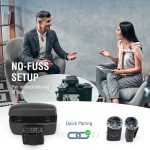 FIFINE M9 Wireless Lavalier Microphone,2 Pack Cordless Lapel Mic System for Vlog Recording,suit for iPhone/Android/Camera/Laptop 1