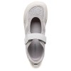 HOBIBEAR Women Barefoot Ballet Flats Hook-Loop Wide Toe Box Shoes Mesh Floral Weave Mary Jane Shoes 5