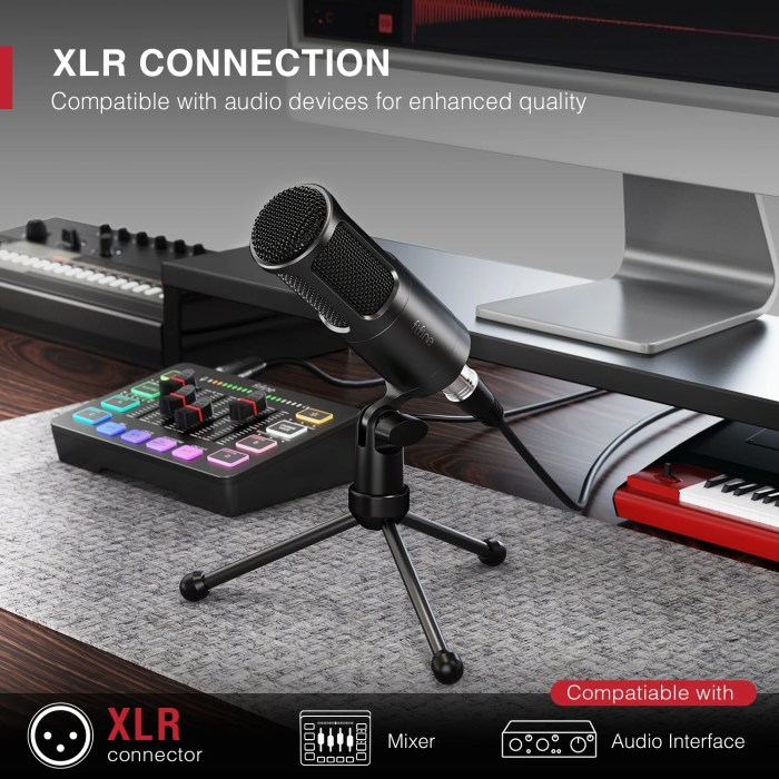 FIFINE K669D Professional XLR Microphone with Metal Body, Studio Mic for Recording/Podcast/Voice Over/ASMR & Streaming 3