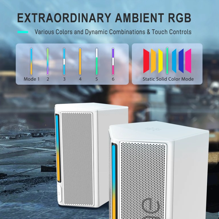 fifine rgb computer speakers with stereo sound for multiple devices,usb powered pc gaming speakers for ps5/tv/phone/tablet a20 FIFINE RGB Computer Speakers with Stereo Sound for Multiple Devices,USB Powered PC Gaming Speakers for PS5/TV/Phone/Tablet - A20 6