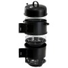 grillz bbq grill 3 in 1 charcoal smoker