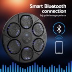 everfit music boxing machine bluetooth wall mounted punch target with led display & gloves