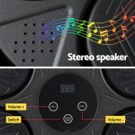 everfit music boxing machine bluetooth wall mounted punch target with led display & gloves