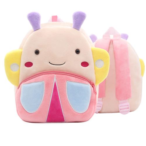 butterfly toddler backpack 1 a30e2ba6 8f68 4cdf a780 bf9ef5e8248b.jpg Cute pastel plush kids backpack with smiling face