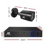 ul tech 1080p security camera system 8ch dvr with 8 cctv square cameras